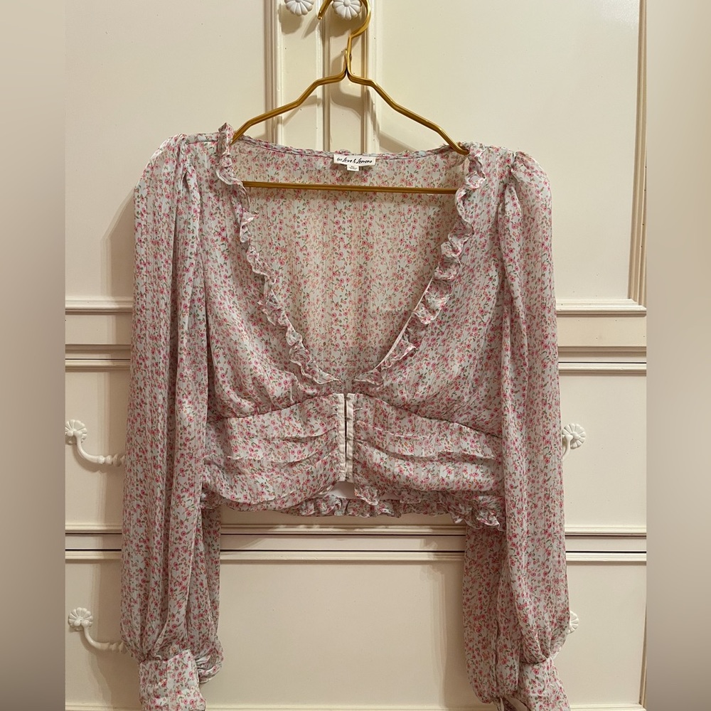 For Love & Lemons floral top
